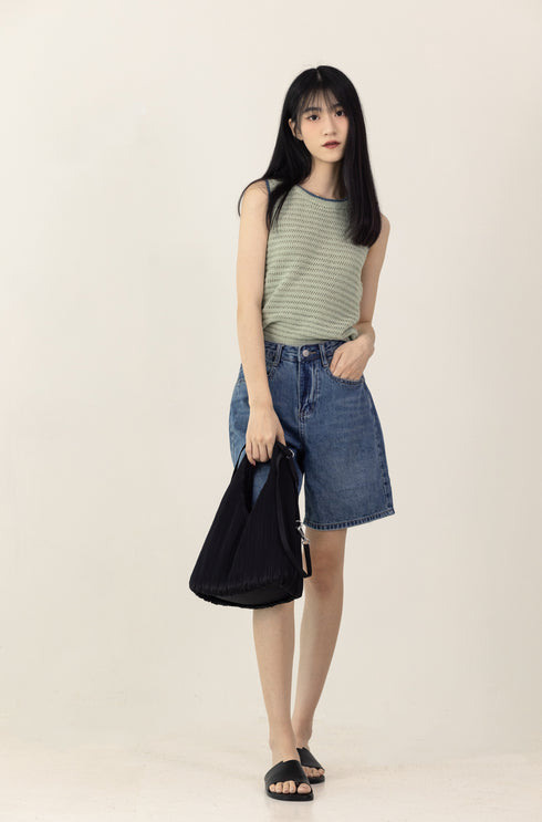 ELARA DENIM SHORTS [ 3 SIZES }