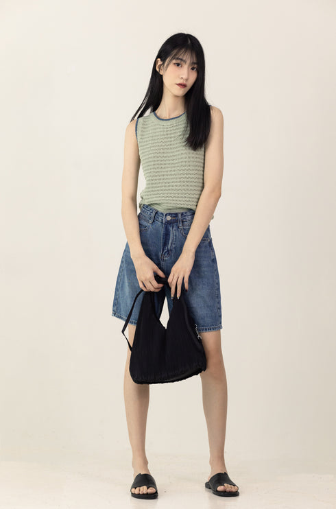 ELARA DENIM SHORTS [ 3 SIZES }