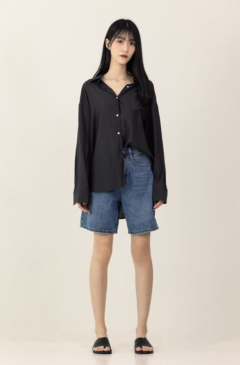 ELARA DENIM SHORTS [ 3 SIZES }