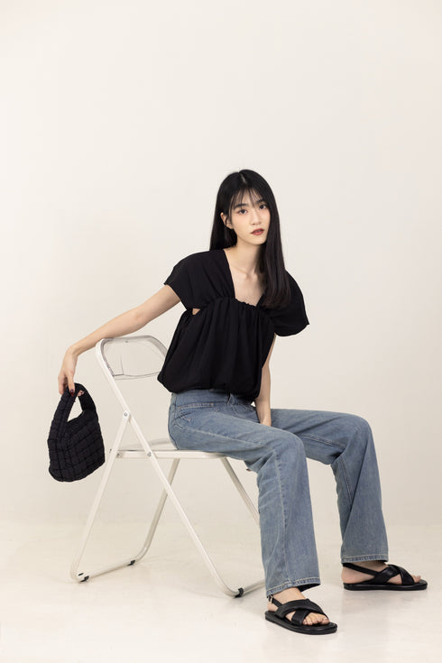 ELSIE FRONT POCKET DENIM PANTS