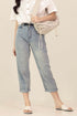 CELESTE DENIM TAPERED LEG PANTS